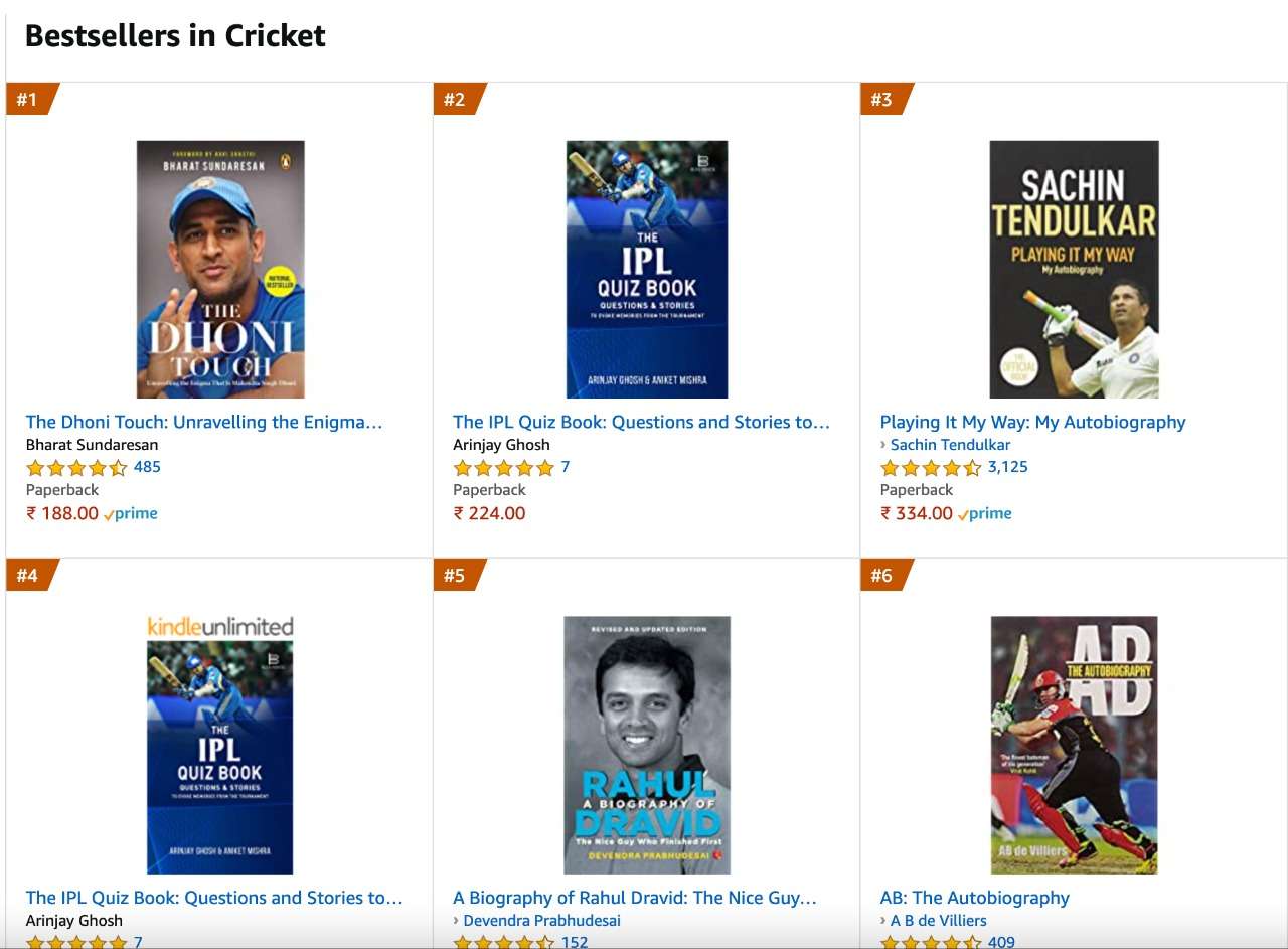 BESTSELLERS ON AMAZON