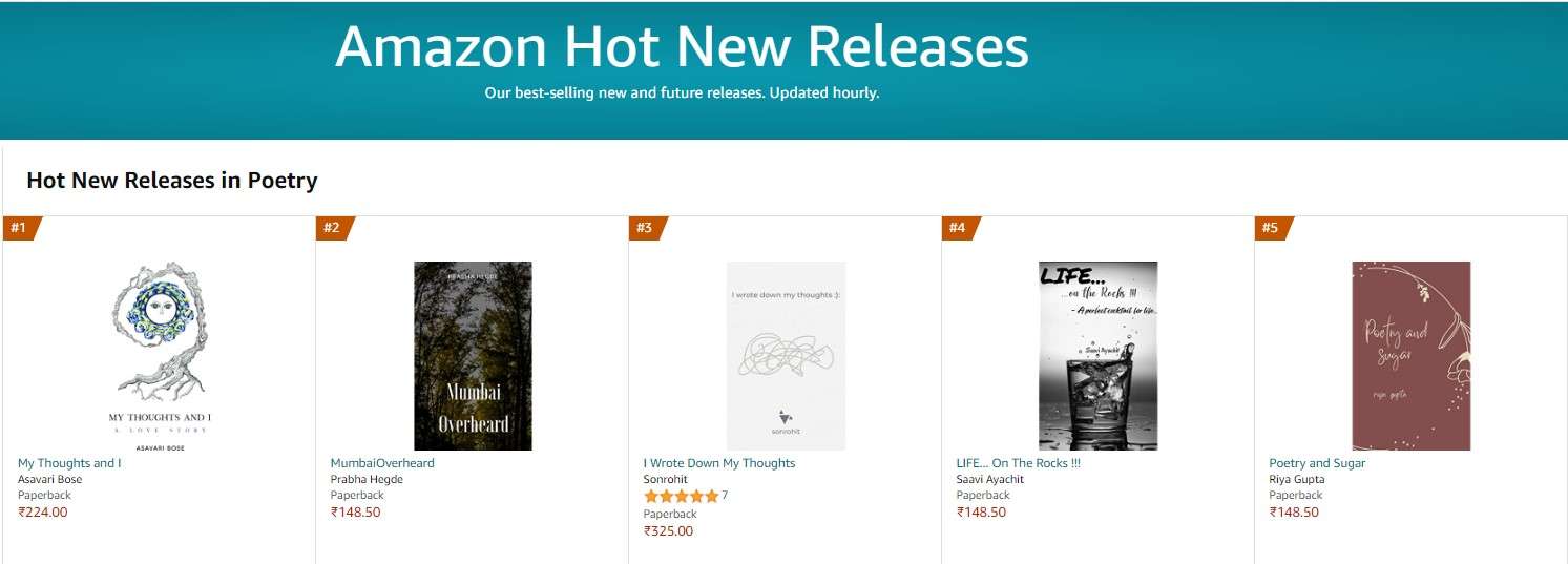 #1 in Amazon hot new releases